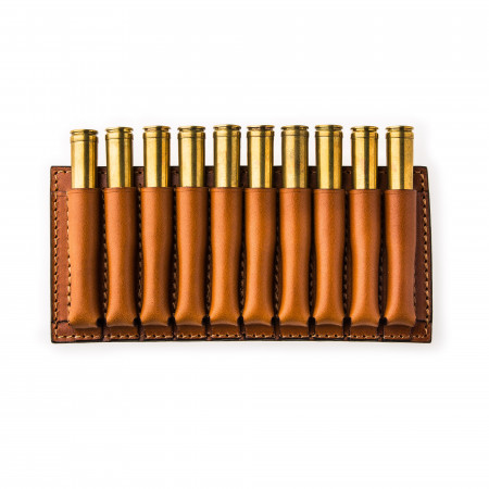 Westley Richards Medium 10 Rd Open Ammunition Belt Wallet in Mid Tan