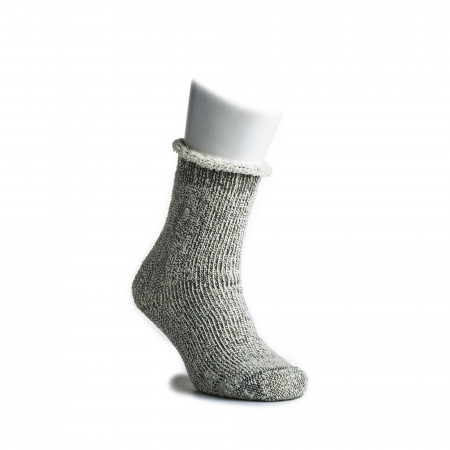 Rototo Extra Fine Merino Socks in Grey White