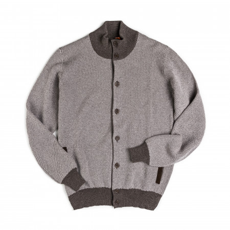 Men's Jacquard Cardigan