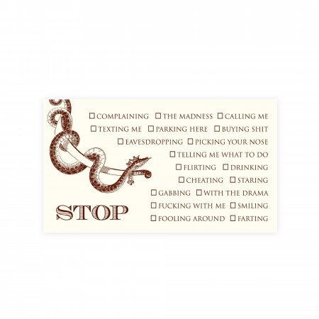 Alexa Pulitzer "Stop..." Card