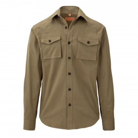 Westley Richards Lightweight Expedition Shirt in Tobacco