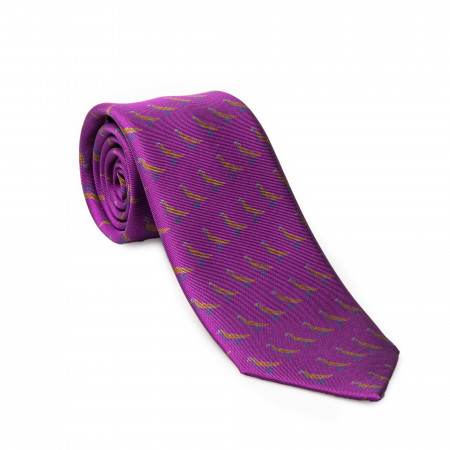 Westley Richards Westley Richards Silk Grouse tie in Royal Violet