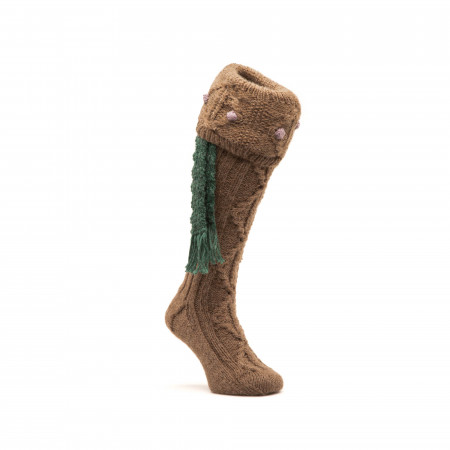 Brigands Shooting Sock in Mushroom