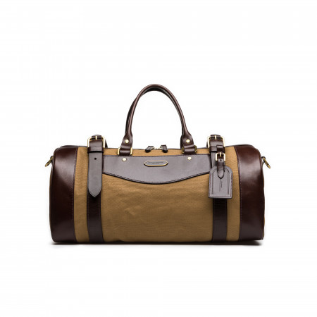Westley Richards Small Sutherland Bag in Sand and Dark Tan