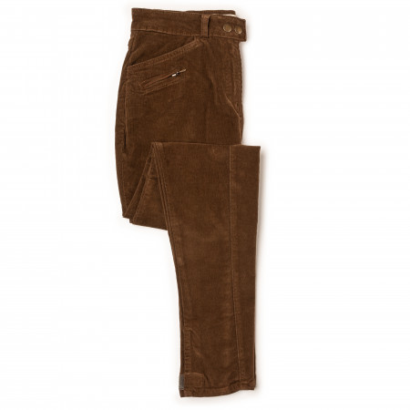 T.ba Ladies Stretch Corduroy Breeches in Caramel