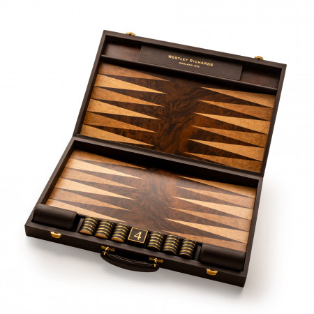 Backgammon Set with Buffalo Leather