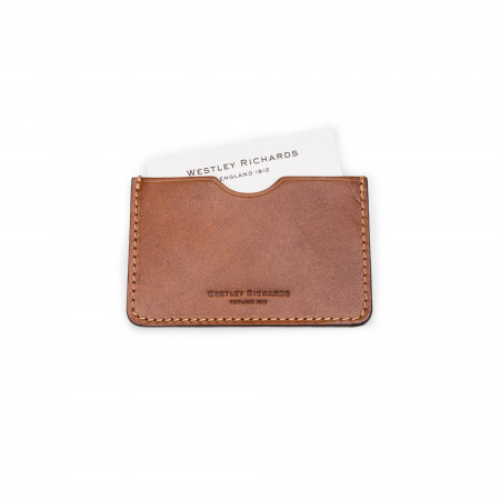 Westley Richards Business Card Holder in Mid Tan