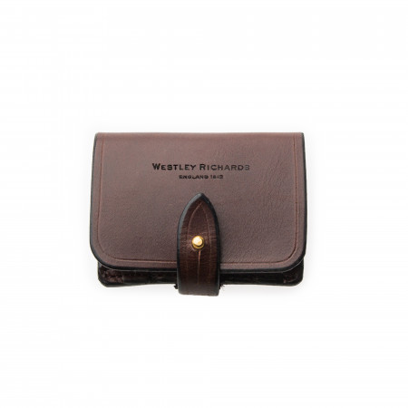 Westley Richards Small 5Rd Closed Ammunition Belt Wallet in Dark Tan