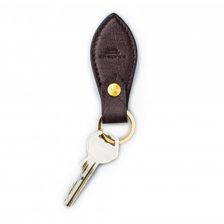 Westley Richards Leather Key Fob in Ostrich