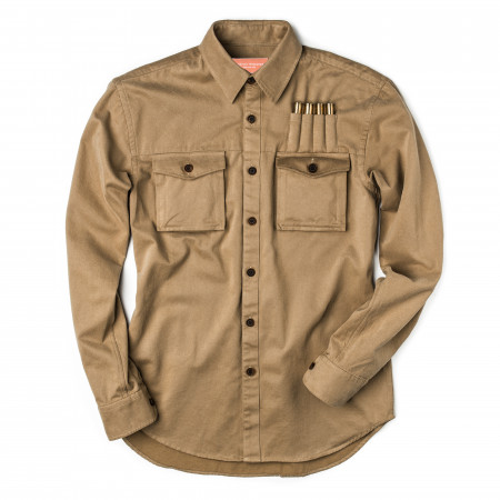 Westley Richards Expedition Safari Shirt in Brushed Sand