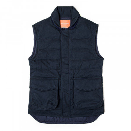 Westley Richards Pathfinder Quilted Gilet in Midnight
