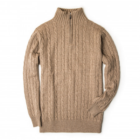 Westley Richards Cashmere Cannock Cable  in Light Clay