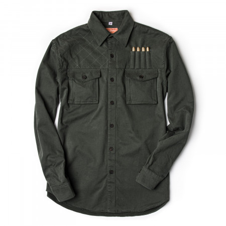 Expedition Safari Shirt in Brushed Bush Green