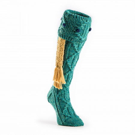 Westley Richards Brigands Shooting Sock in Teal Green