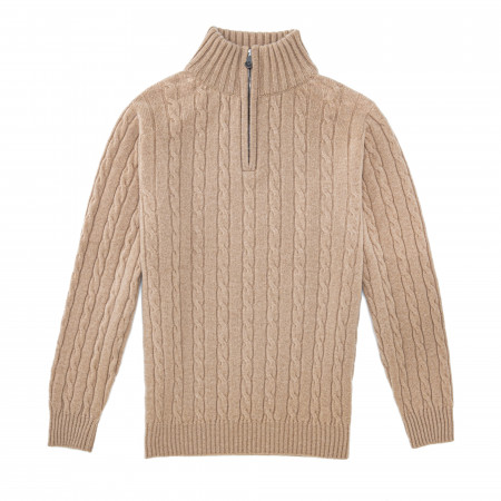 Westley Richards Cashmere Cannock Cable  in Light Clay