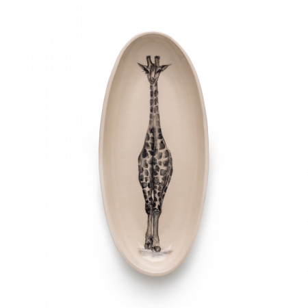 Large Hand Painted Giraffe Dish