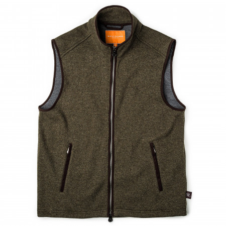 Lyell Fleece Gilet in Moss