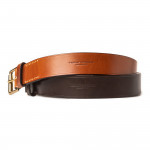 1.5" Leather Belt in Dark Tan