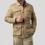 Linen Selous Safari Jacket in Hessian