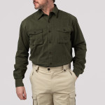 Expedition Safari Shirt in Brushed Green