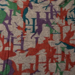Deer Print Camouflage Cashmere Scarf in Multi