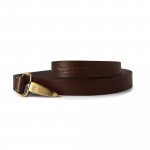 Leather dog Lead in Dark Tan