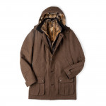 Men's Antonius Fur Lined Coat with Removable Gilet in Brown