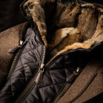 Men's Antonius Fur Lined Coat with Removable Gilet in Brown