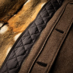 Men's Antonius Fur Lined Coat with Removable Gilet in Brown