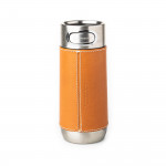 Leather Covered Thermos in Mid Tan