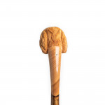 Hand Carved Blonde Spaniel Walking Stick