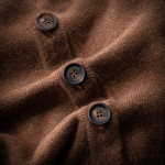 Ladies Cashmere Harwood Cardigan in Walnut