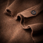 Ladies Cashmere Harwood Cardigan in Walnut