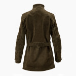 Ladies Wonder Woman Jacket  in Olive Goat Suede