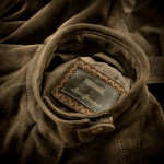 Ladies Wonder Woman Jacket  in Olive Goat Suede