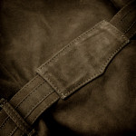 Ladies Wonder Woman Jacket  in Olive Goat Suede