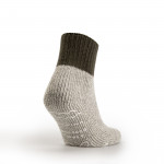 Retro Winter Room Socks in Olive & Grey