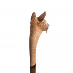 Hand Carved Chinese Water Deer Walking Stick