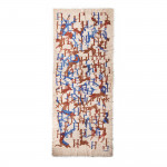 Cashmere Deer Print Scarf in Blue