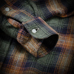 Brushed Melange Shirt in Olive