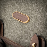 Bishop Bag in Swiss Army Salt & Pepper Fabric