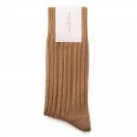 Wool Boot Socks in Camel