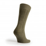 Cashmere & Wool Blend Boot Socks in Military