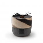 Medium Luxury Candle with Zebra Hide
