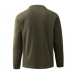 Waffle Knit Crewneck in Mossy Rock