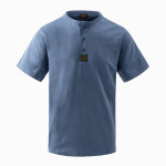 S/S Frontier Henley T-Shirt in Light Blue