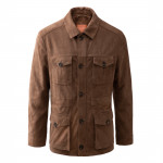 Stanhope Perforated Suede Safari Jacket