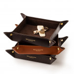 Leather Tray in Dark Tan