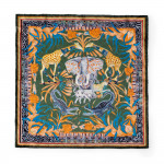 Serengeti Silk Pocket Square in Olive