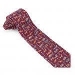 Westley Richards Shikari Silk Tie in Ruby